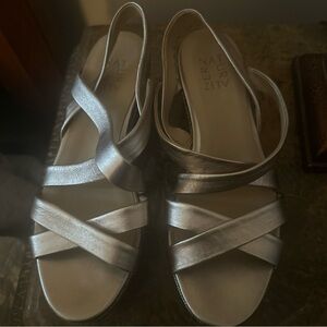 Naturalizer Gold Strappy Sandals